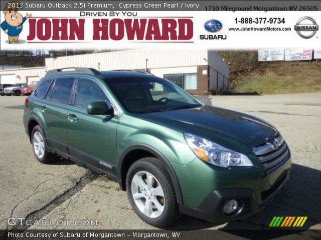 2013 Subaru Outback 2.5i Premium in Cypress Green Pearl