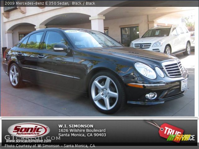 2009 Mercedes-Benz E 350 Sedan in Black