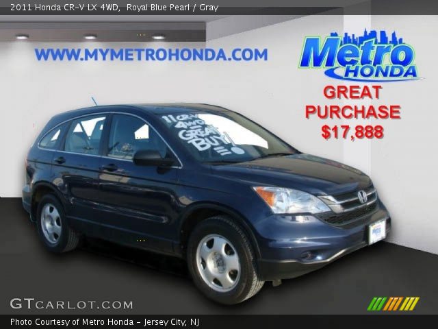 2011 Honda CR-V LX 4WD in Royal Blue Pearl