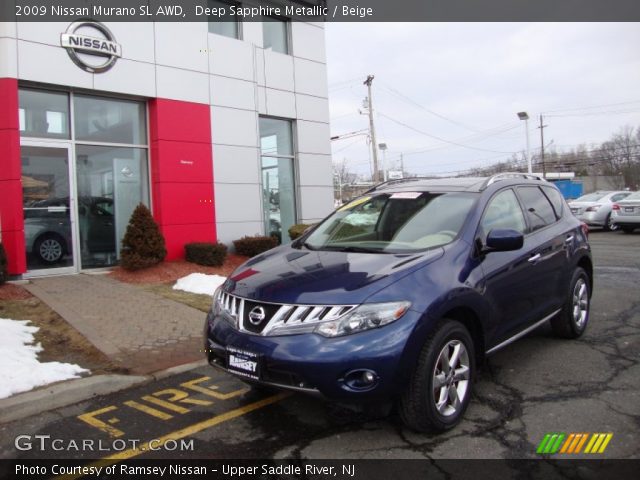 2009 Nissan Murano SL AWD in Deep Sapphire Metallic