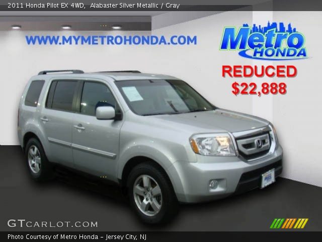 2011 Honda Pilot EX 4WD in Alabaster Silver Metallic