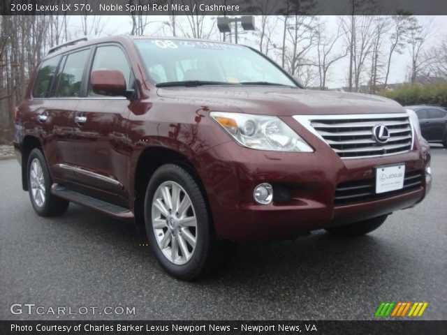 2008 Lexus LX 570 in Noble Spinel Red Mica
