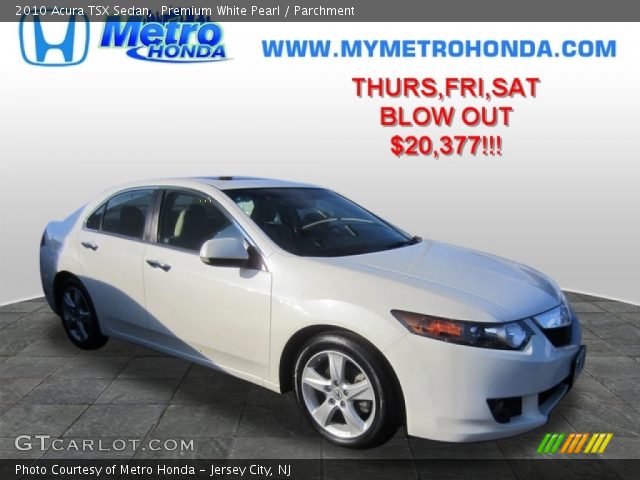 2010 Acura TSX Sedan in Premium White Pearl