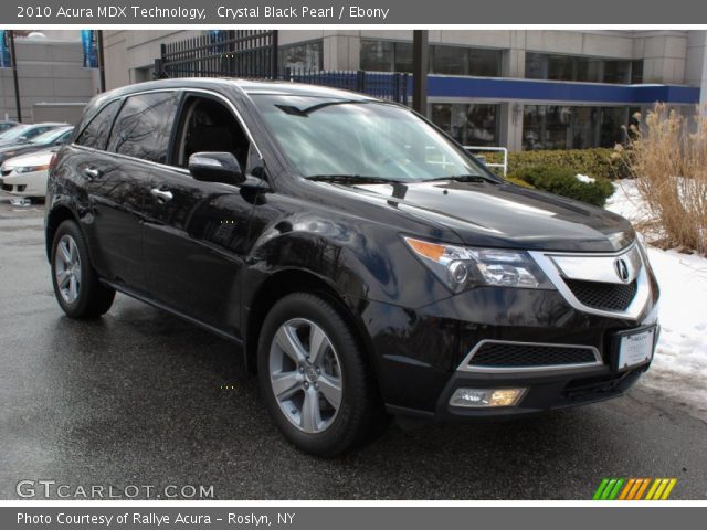 2010 Acura MDX Technology in Crystal Black Pearl