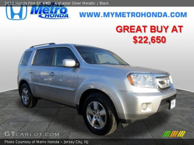 2010 Honda Pilot EX 4WD in Alabaster Silver Metallic