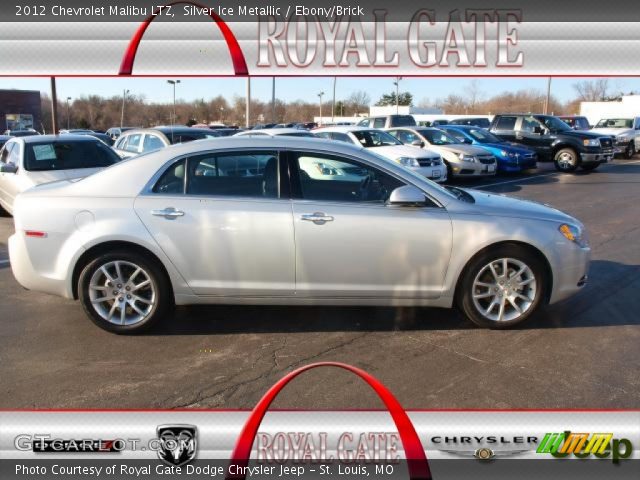 Silver Ice Metallic 2012 Chevrolet Malibu Ltz Ebony
