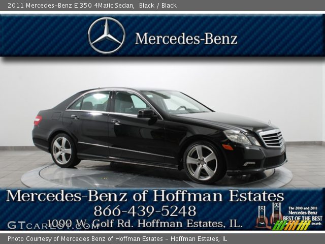 2011 Mercedes-Benz E 350 4Matic Sedan in Black