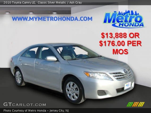 2010 Toyota Camry LE in Classic Silver Metallic