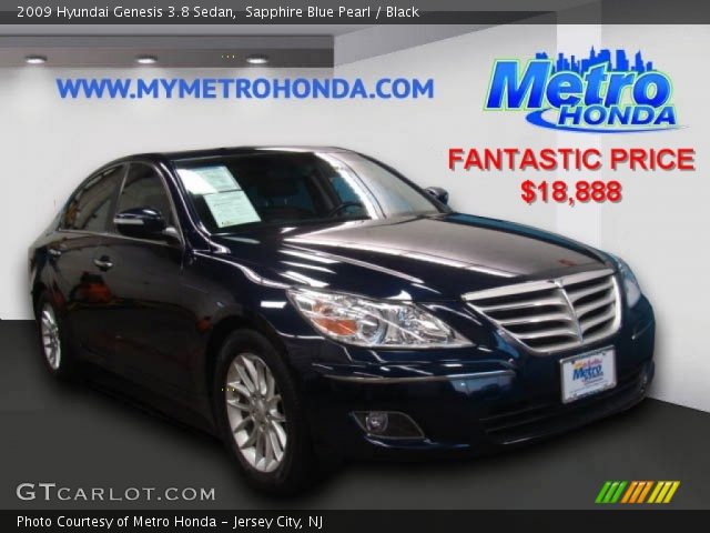 2009 Hyundai Genesis 3.8 Sedan in Sapphire Blue Pearl