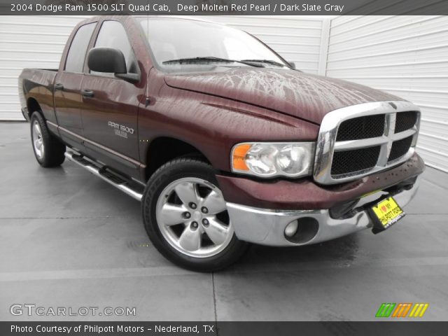 2004 Dodge Ram 1500 SLT Quad Cab in Deep Molten Red Pearl