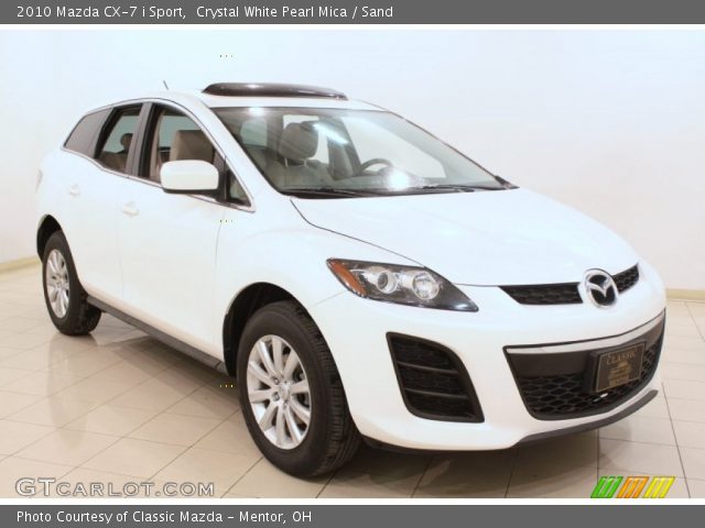 2010 Mazda CX-7 i Sport in Crystal White Pearl Mica