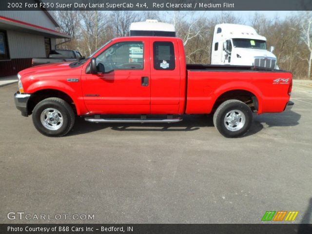 2002 Ford F250 Super Duty Lariat SuperCab 4x4 in Red Clearcoat