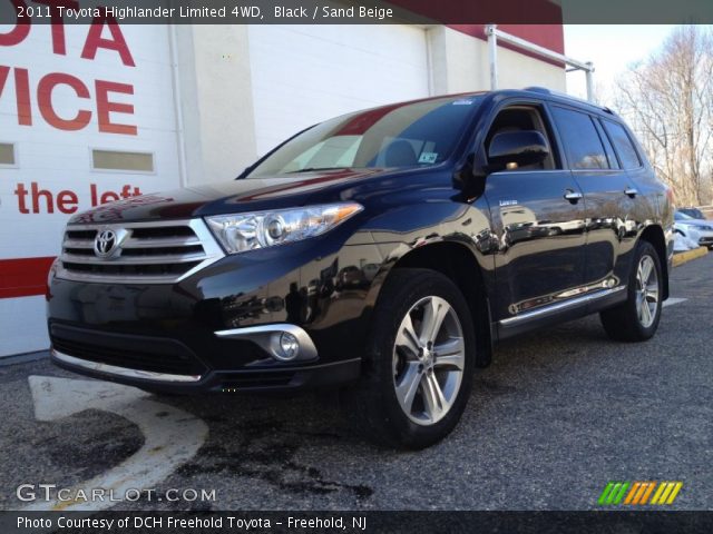 2011 Toyota Highlander Limited 4WD in Black