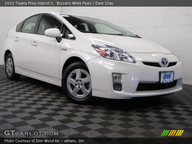 2010 Toyota Prius Hybrid V in Blizzard White Pearl