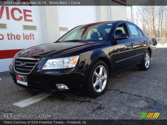2009 Hyundai Sonata SE V6 in Ebony Black