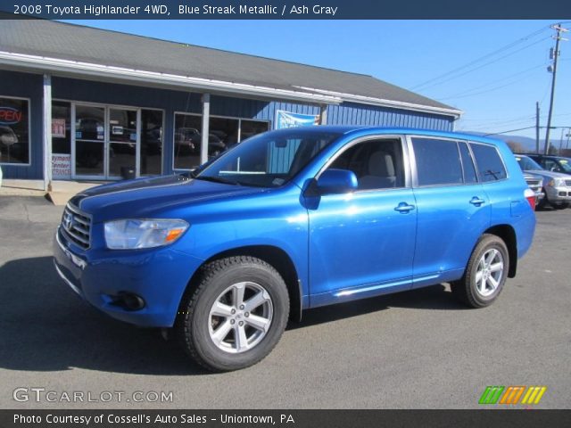 2008 Toyota Highlander 4WD in Blue Streak Metallic