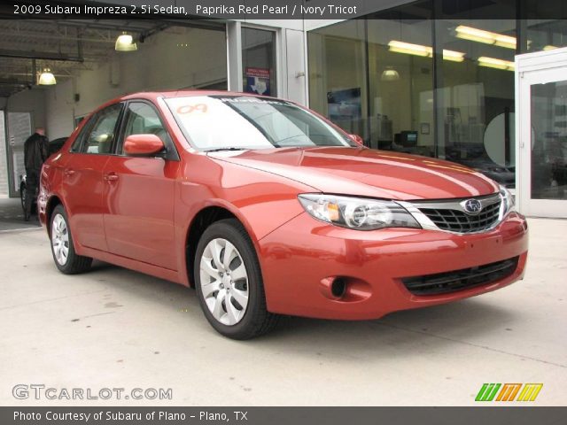 2009 Subaru Impreza 2.5i Sedan in Paprika Red Pearl