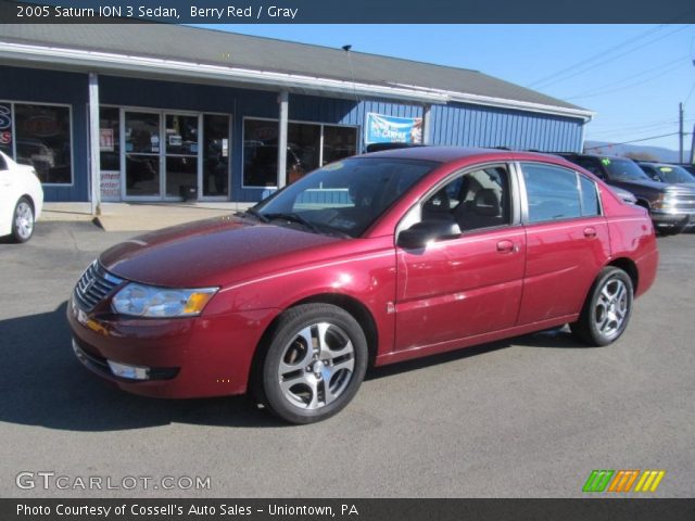 2005 Saturn ION 3 Sedan in Berry Red