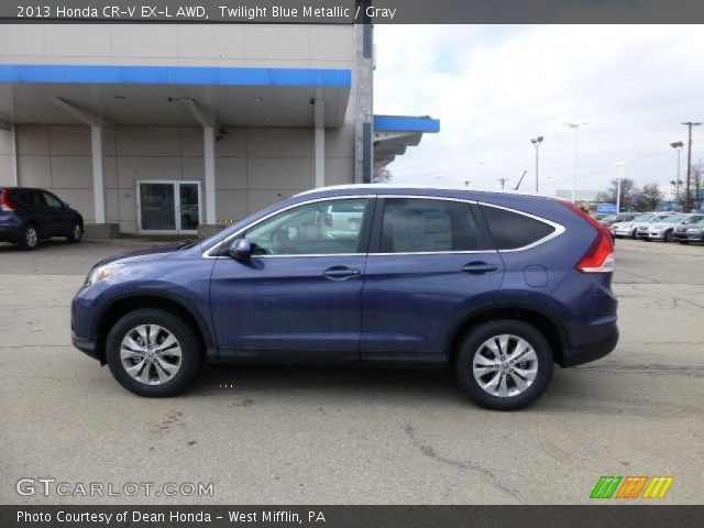 2013 Honda CR-V EX-L AWD in Twilight Blue Metallic