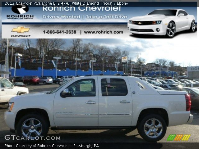 2013 Chevrolet Avalanche LTZ 4x4 in White Diamond Tricoat