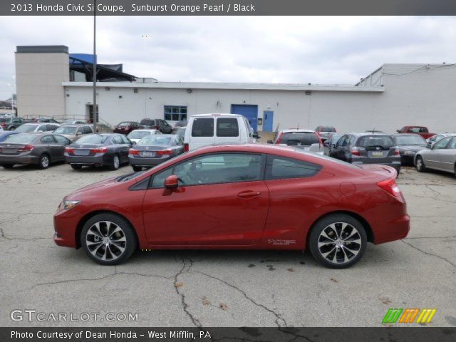 2013 Honda Civic Si Coupe in Sunburst Orange Pearl