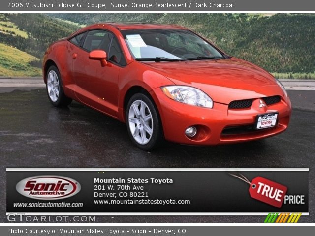 2006 Mitsubishi Eclipse GT Coupe in Sunset Orange Pearlescent
