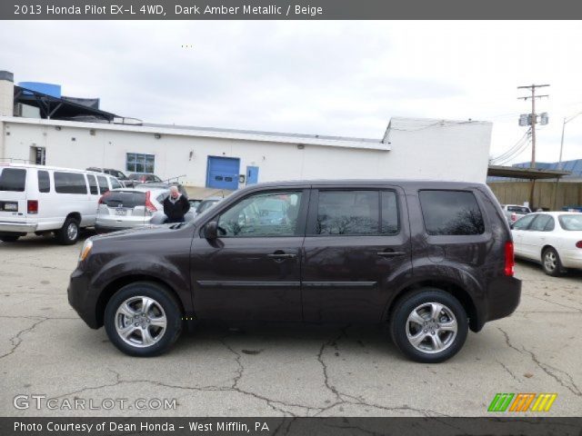 2013 Honda Pilot EX-L 4WD in Dark Amber Metallic