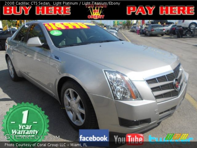 2008 Cadillac CTS Sedan in Light Platinum