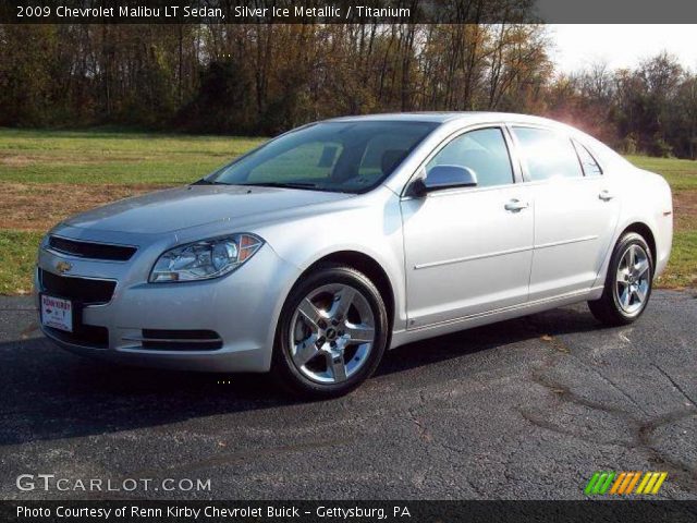 Silver Ice Metallic 2009 Chevrolet Malibu Lt Sedan