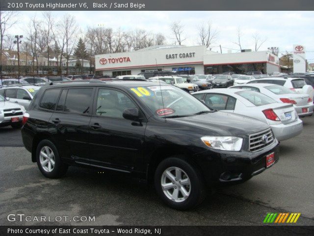 2010 Toyota Highlander V6 in Black