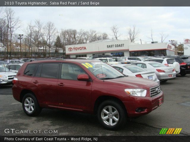 2010 Toyota Highlander  in Salsa Red Pearl