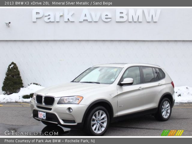 2013 BMW X3 xDrive 28i in Mineral Silver Metallic