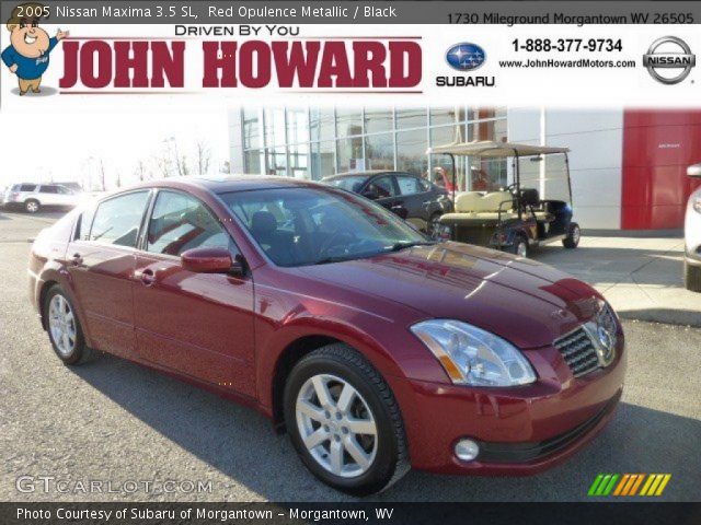 2005 Nissan Maxima 3.5 SL in Red Opulence Metallic