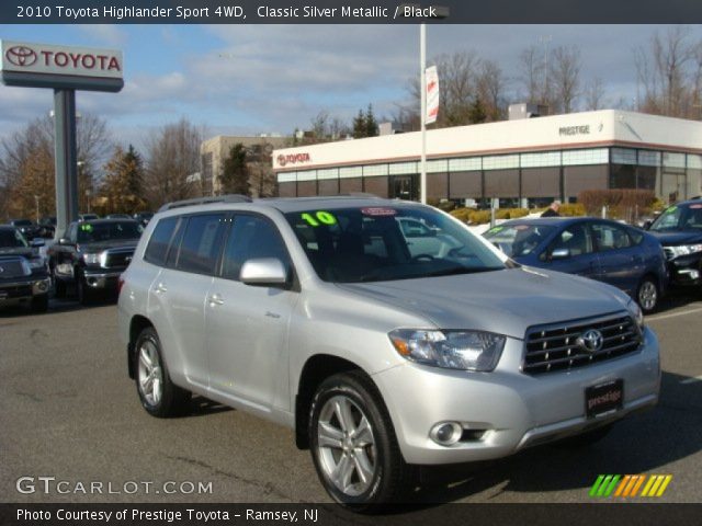 2010 Toyota Highlander Sport 4WD in Classic Silver Metallic
