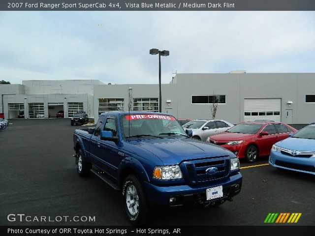 2007 Ford Ranger Sport SuperCab 4x4 in Vista Blue Metallic