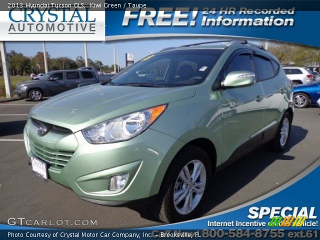 2013 Hyundai Tucson GLS in Kiwi Green