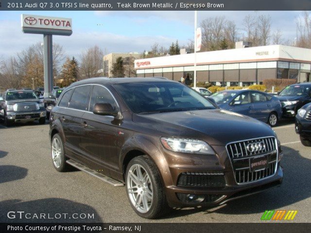 2011 Audi Q7 3.0 TFSI S line quattro in Teak Brown Metallic