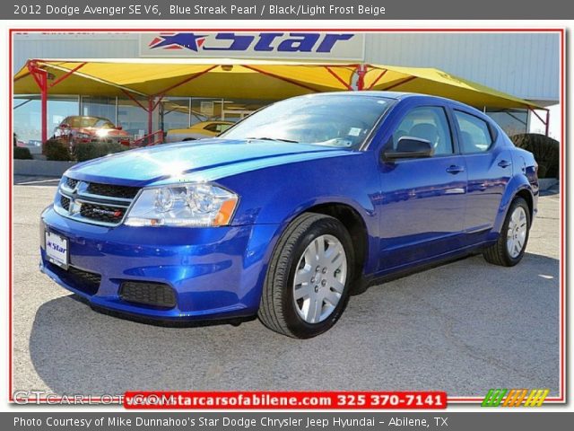 2012 Dodge Avenger SE V6 in Blue Streak Pearl