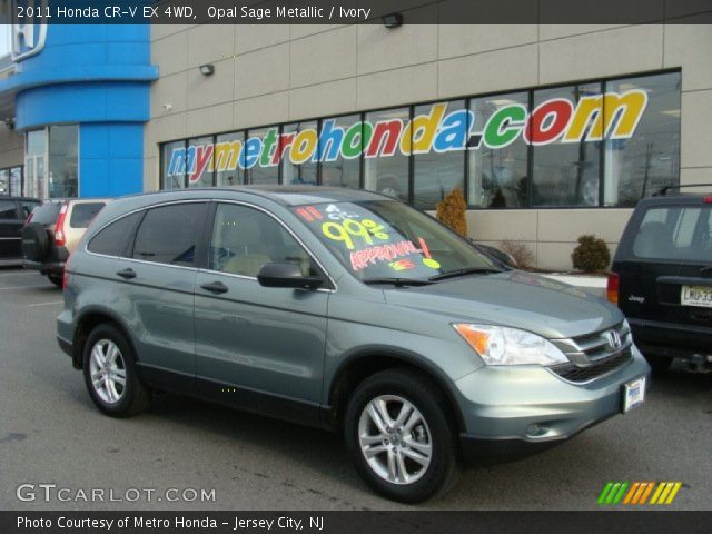 2011 Honda CR-V EX 4WD in Opal Sage Metallic