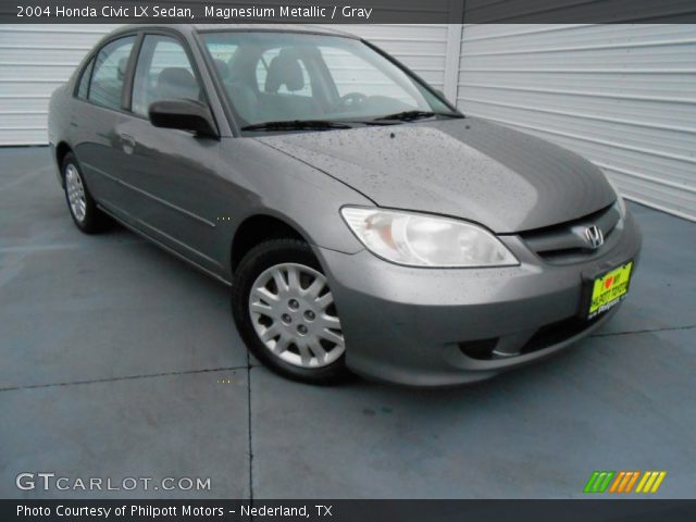 2004 Honda Civic LX Sedan in Magnesium Metallic
