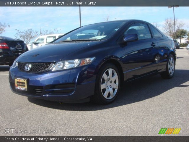 2010 Honda Civic LX Coupe in Royal Blue Pearl