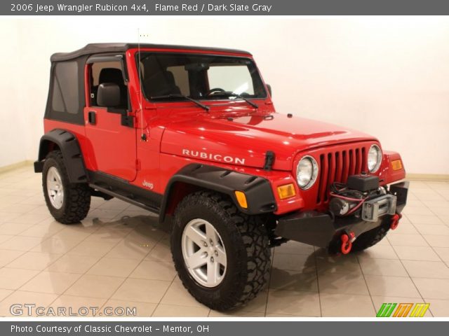 2006 Jeep Wrangler Rubicon 4x4 in Flame Red