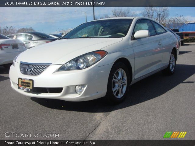 2006 Toyota Solara SLE Coupe in Arctic Frost Pearl