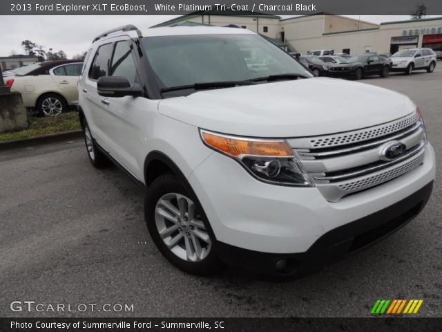 2013 Ford Explorer XLT EcoBoost in White Platinum Tri-Coat