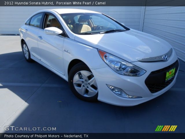 2012 Hyundai Sonata Hybrid in Porcelain White Pearl