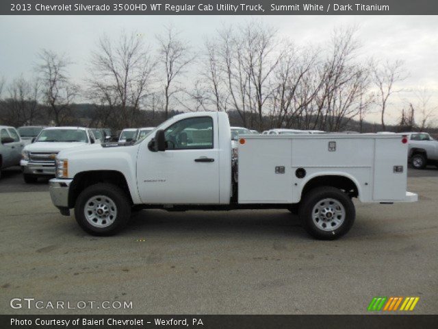 2013 Chevrolet Silverado 3500HD WT Regular Cab Utility Truck in Summit White