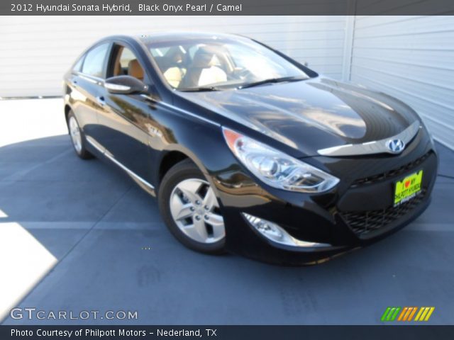 2012 Hyundai Sonata Hybrid in Black Onyx Pearl
