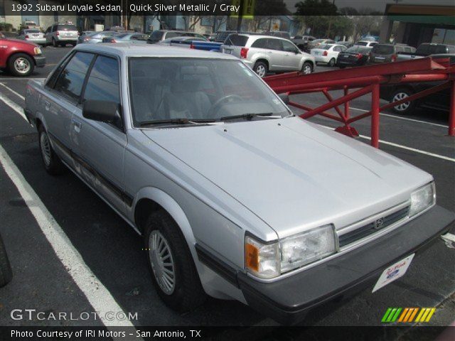 1992 Subaru Loyale Sedan in Quick Silver Metallic