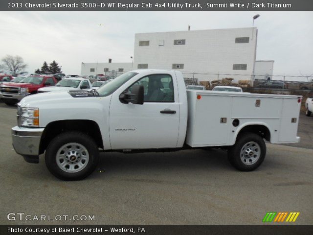 2013 Chevrolet Silverado 3500HD WT Regular Cab 4x4 Utility Truck in Summit White