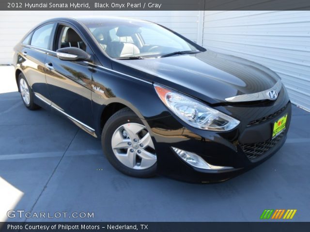 2012 Hyundai Sonata Hybrid in Black Onyx Pearl